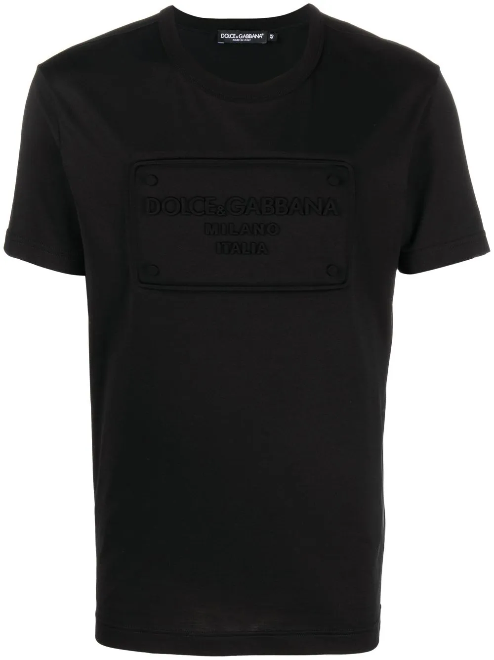 

Футболка с тисненым логотипом DOLCE & GABBANA, черный