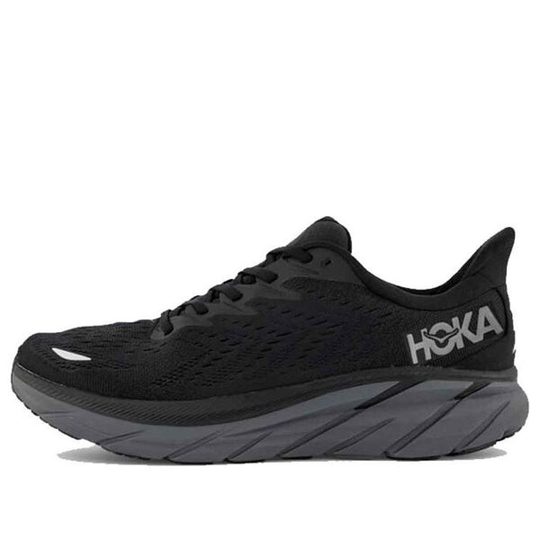 Кроссовки clifton 8 wide 'black' Hoka One One, черный