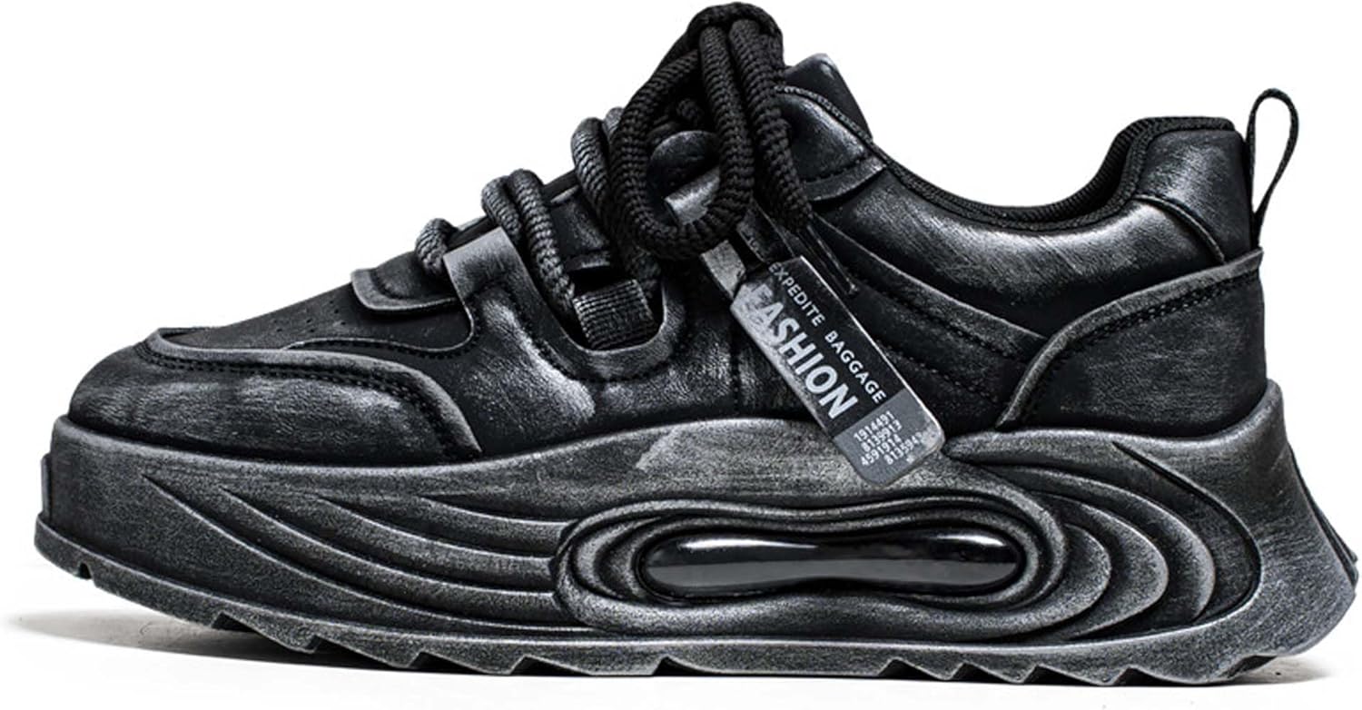 

Модные новые мужские туфли на доске, модные спортивные кроссовки, ретро простые классические повседневные мужские туфли Generic, черный