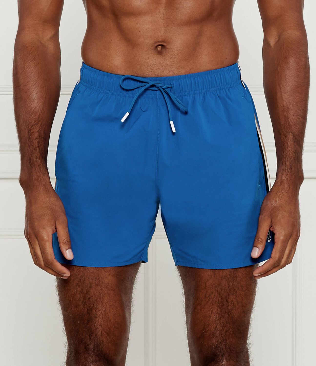 

Шорты для плавания BOSS BLACK ICONIC Regular Fit, синий