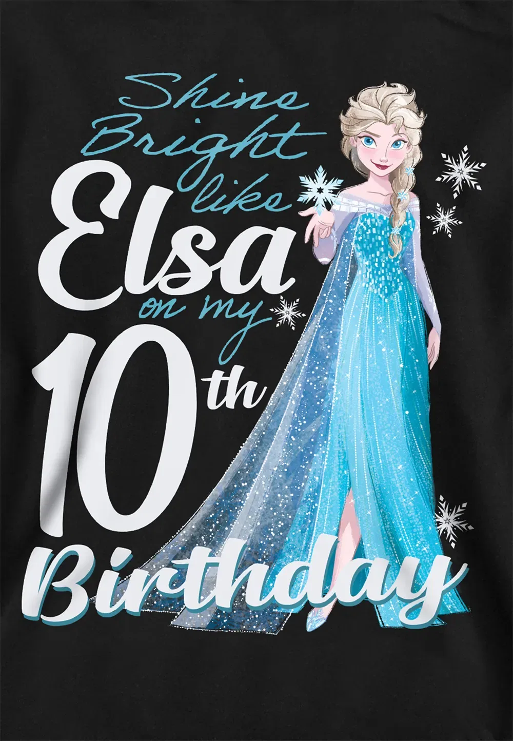 Детская толстовка Disney Frozen Elsa, черная, черный — фото 2