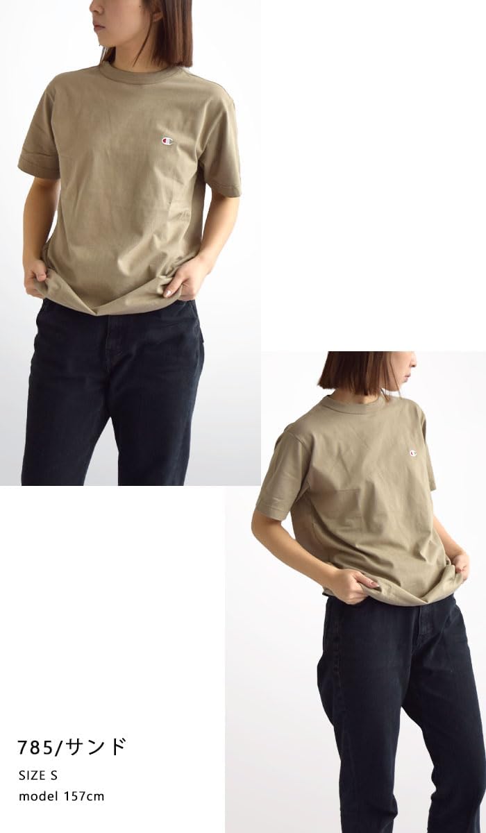 

Мужская футболка Champion C3-X352 с коротким рукавом, круглый вырез, 100% хлопок, вышивка, логотип One Point, футболка с коротким рукавом, базовый стиль