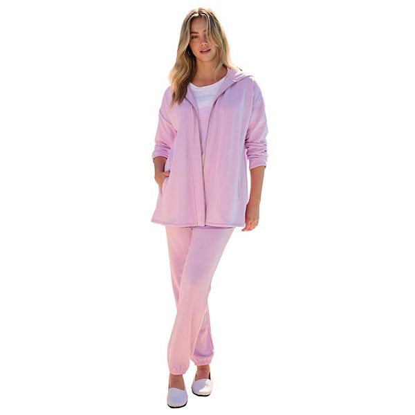 

Женская толстовка на молнии Comfort+ Fleece plus size Roaman'S, Pale Lavender, Розовый, Женская толстовка на молнии Comfort+ Fleece plus size Roaman'S, Pale Lavender