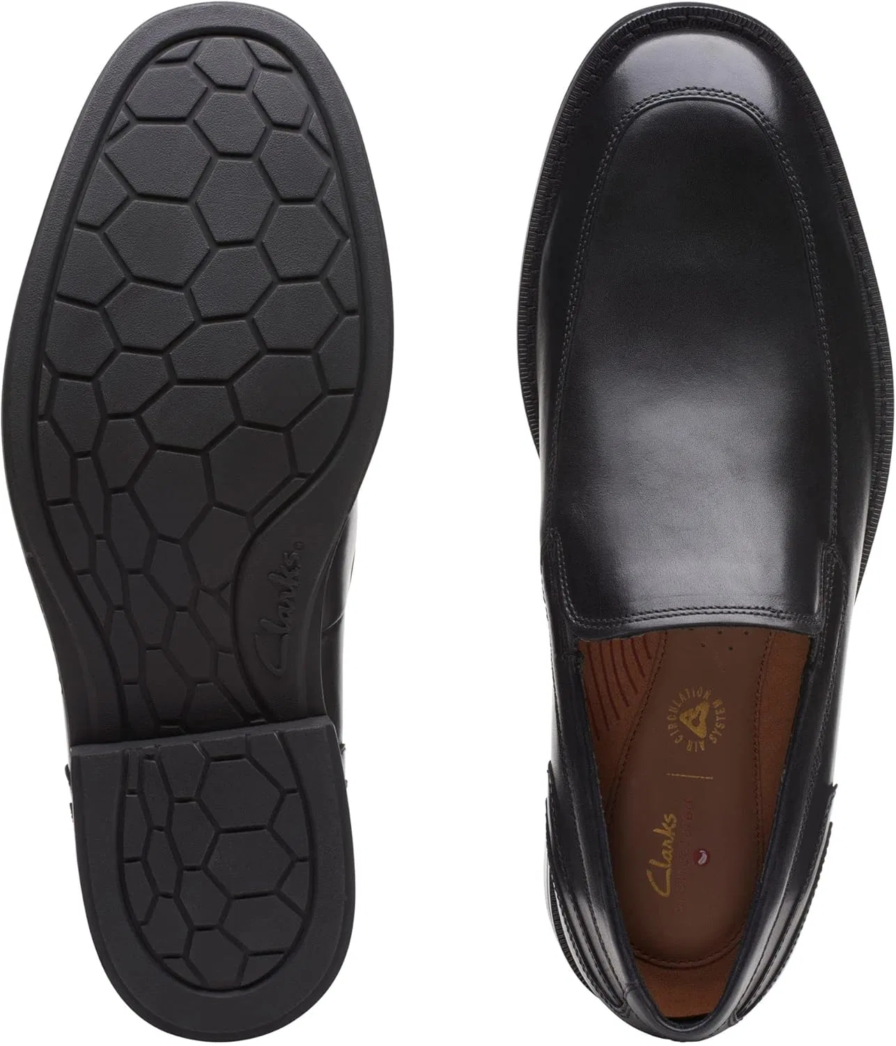 Туфли Clarks Un Hugh Step Loafer, черный — фото 3