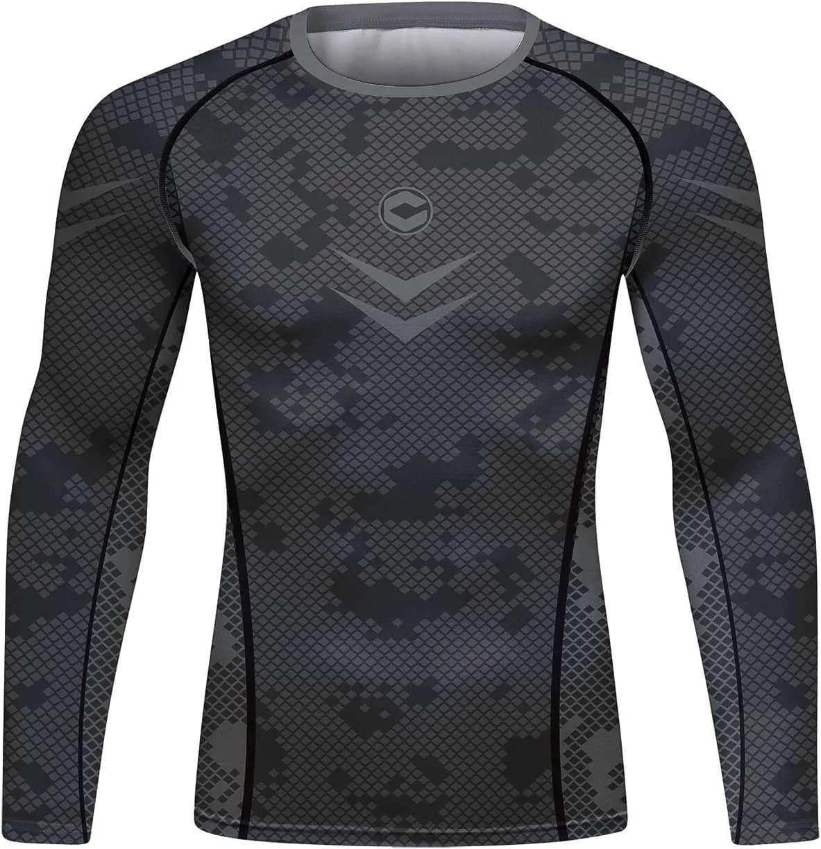 

Мужская компрессионная футболка Red Plume с длинным рукавом Slim Fit для спорта и бега