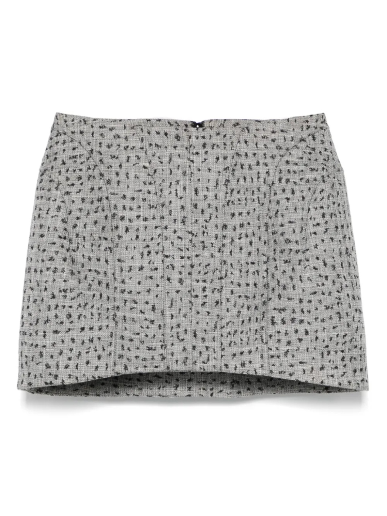 

Юбка мини в горох Mugler, серый