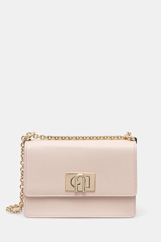 

Кожаная сумка Furla, розовый