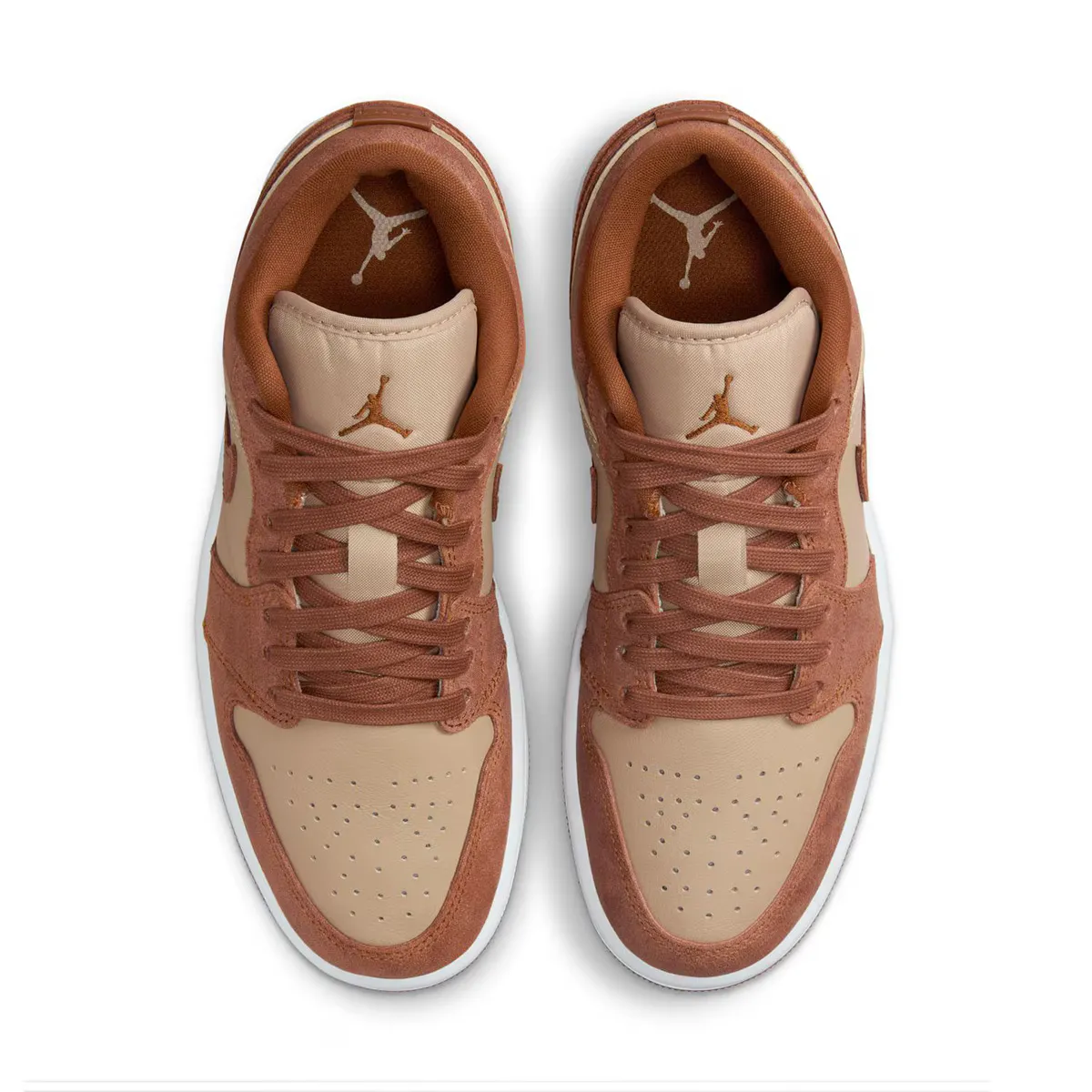 Женские баскетбольные кроссовки Air Jordan 1 Low SE Jordan, коричневый — фото 3