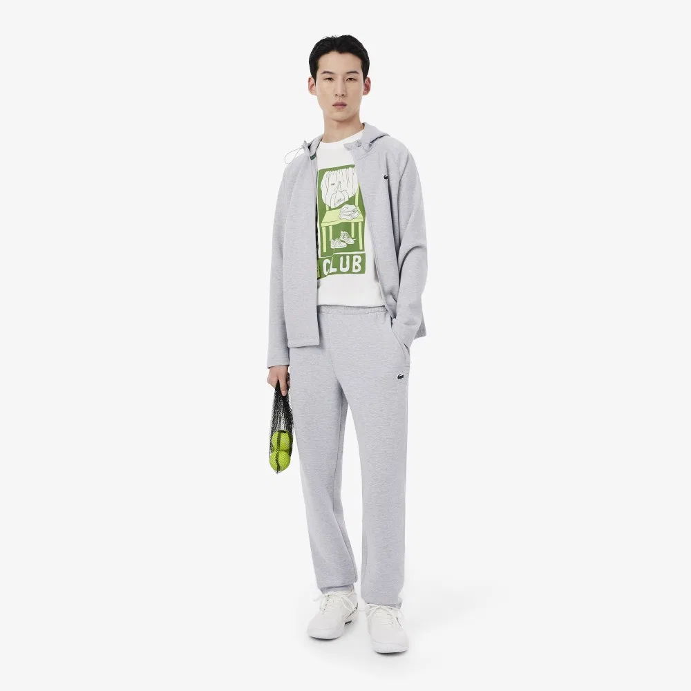 Спортивные брюки Lacoste мужские базовые, меланжево-серый