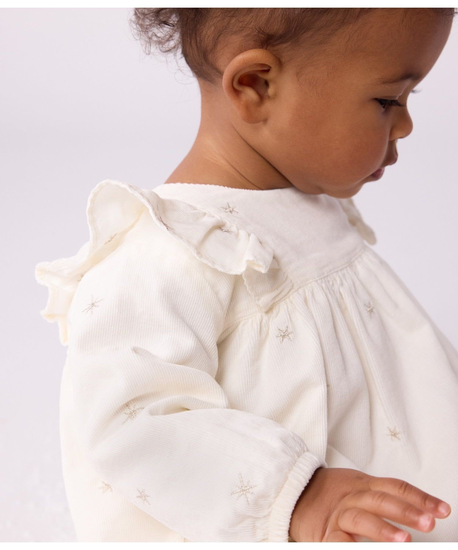 Платье один кусочек Petit Bateau, Off-white/Gray — фото 3