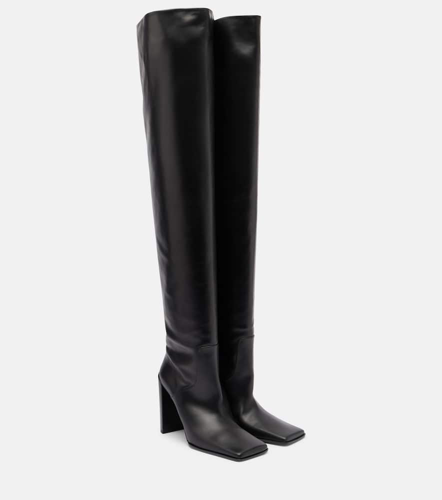 Кожаные сапоги выше колена Alaïa, Noir