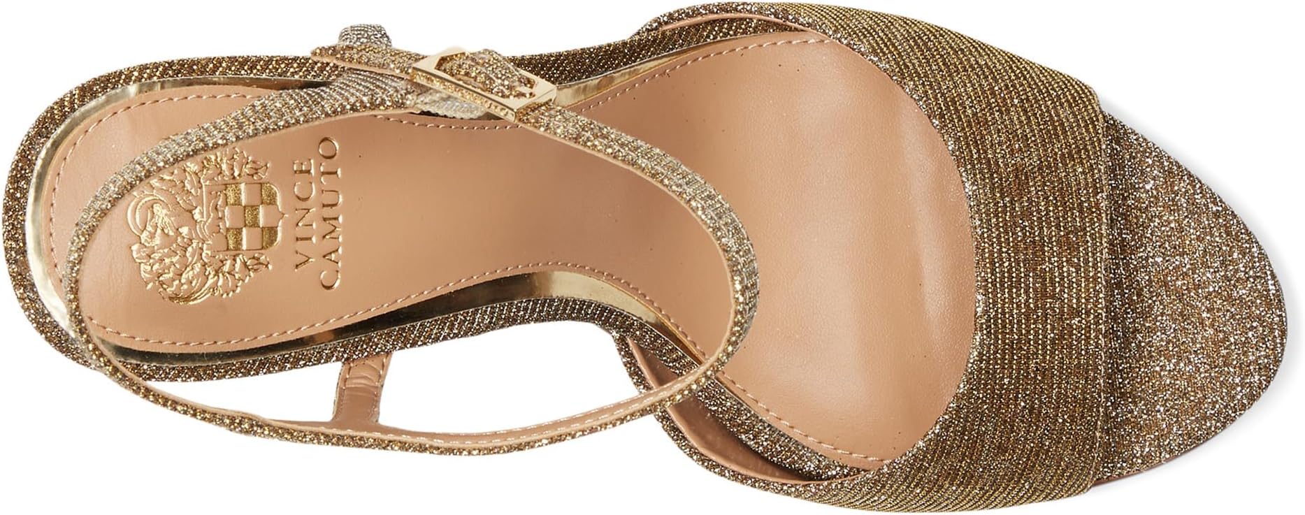Туфли Vince Camuto Women's Lilah Ankle Strap High Heel Sandal, Light Bronze — фото 2