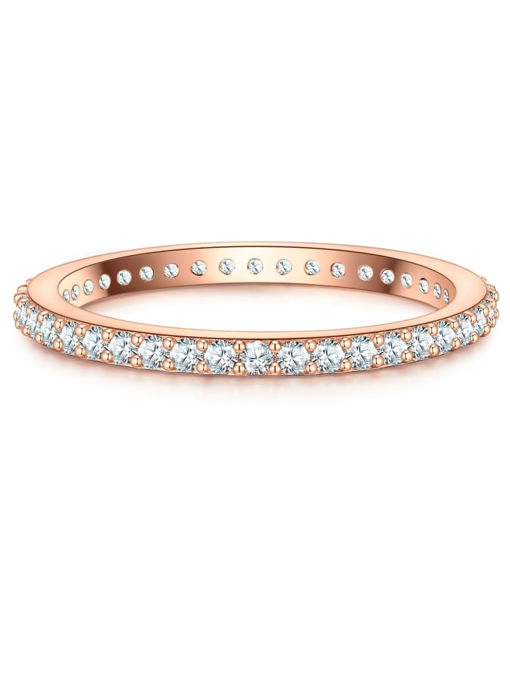 

Glanzstücke München Кольцо из стерлингового серебра с отделкой из розового золота