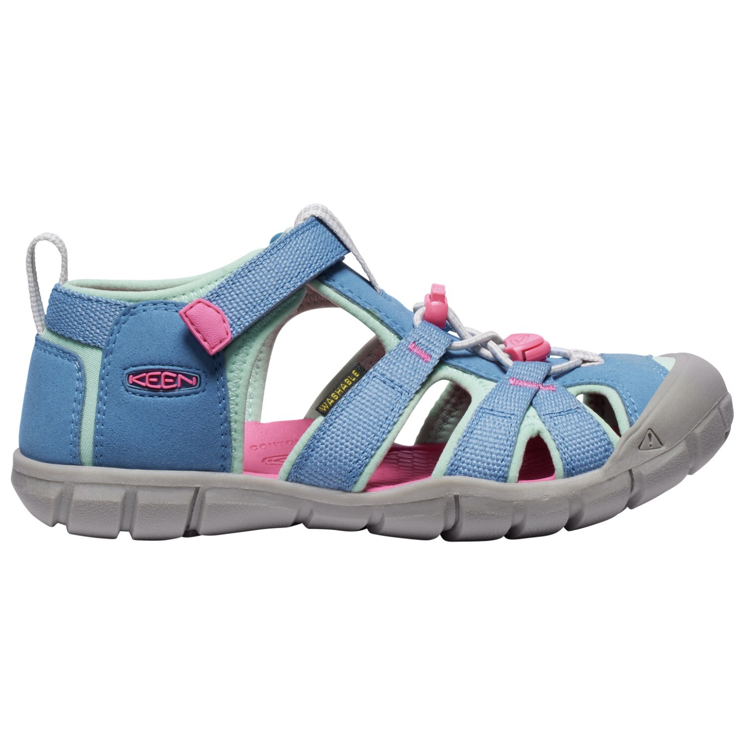 

Сандалии Keen Youth Seacamp II CNX, цвет Coronet Blue/Hot Pink