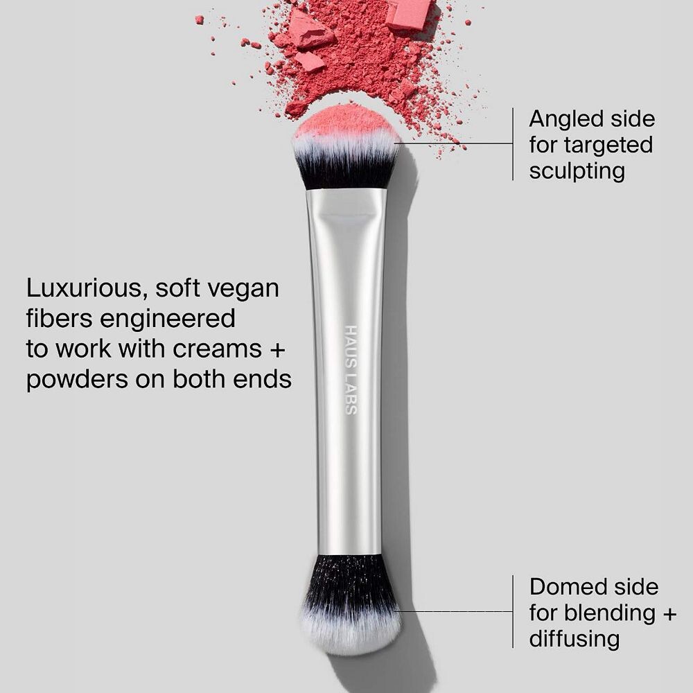 HAUS LABS BY LADY GAGA Двусторонняя многофункциональная щетка, цвет Multi Purpose Brush — фото 3