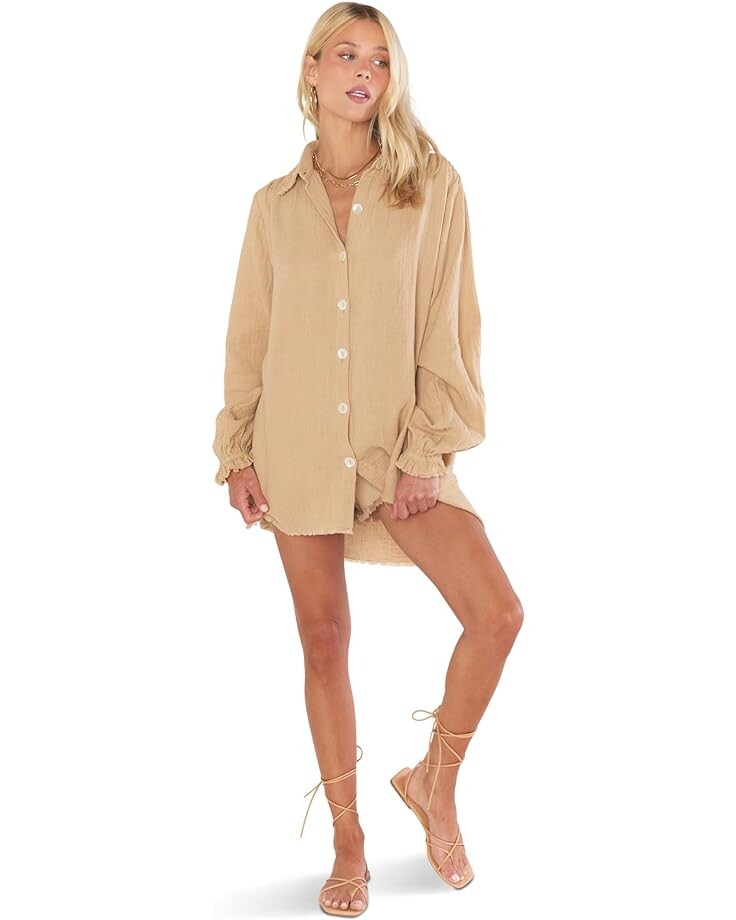 

Топ Show Me Your Mumu Captain Tunic Top, цвет Tanlines Doublecloth