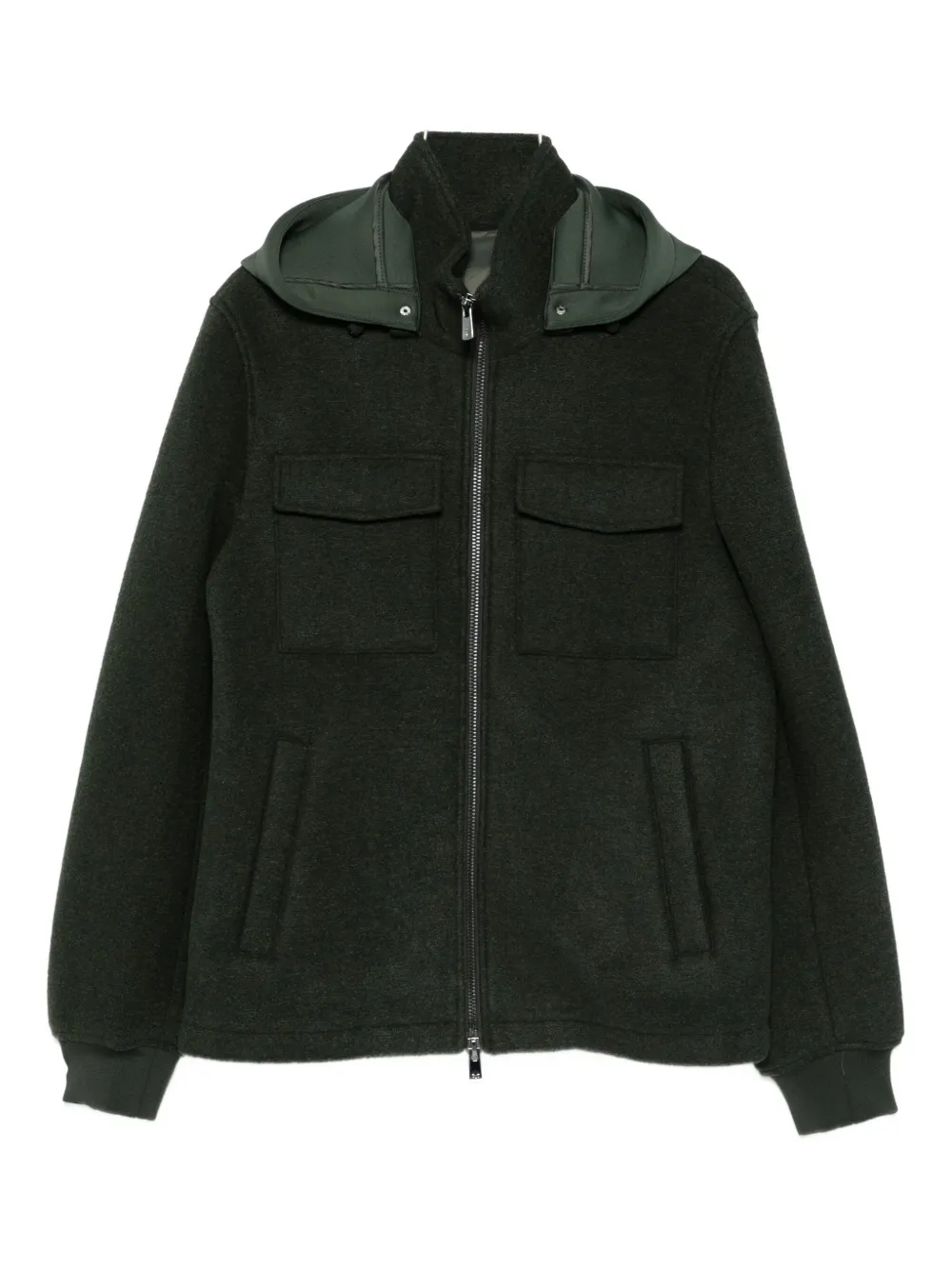 

Бомбер с капюшоном на молнии Manuel Ritz, зеленый