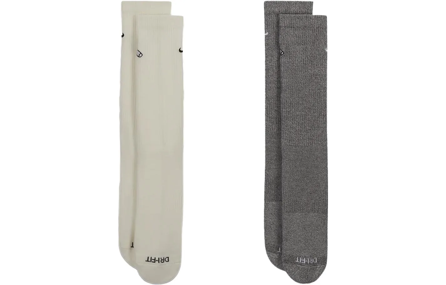 Унисекс носки до середины икры Nike, 2 Pack (Beige+Gray) — фото 2
