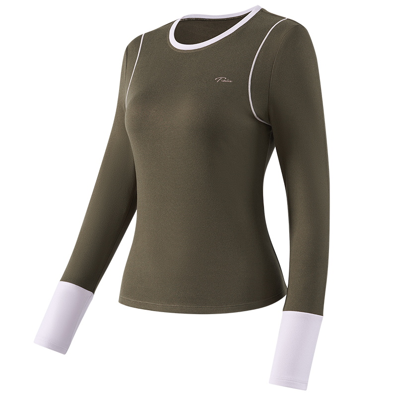 

Футболка для йоги женская с круглым вырезом 361°, truffle коричневый