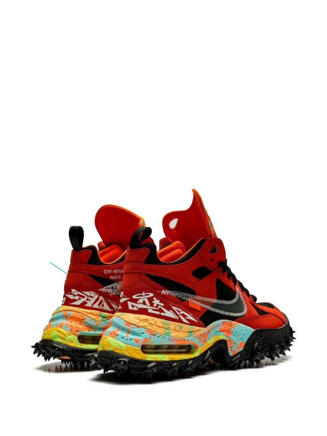 Кроссовки Air Terra Forma Mantra Orange Nike X Off-White, красный — фото 4