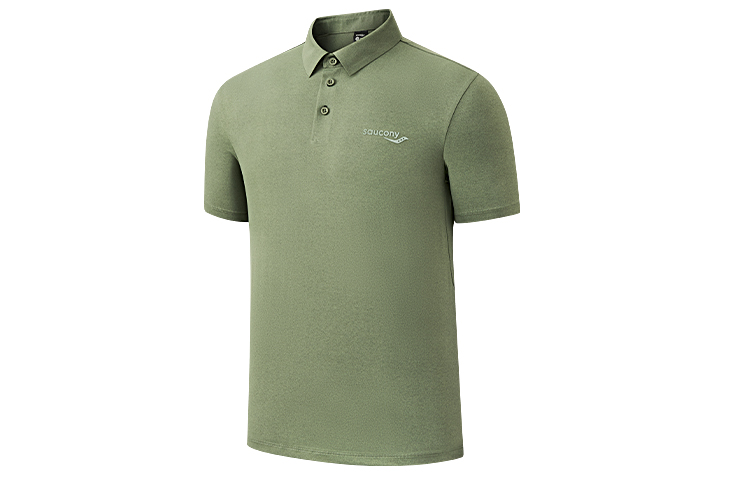 

Поло мужское army green Saucony, кремовый зеленый