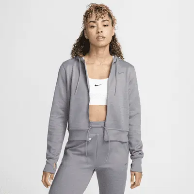 

Худи Nike Therma-FIT One, цвет Carbon Heather/White