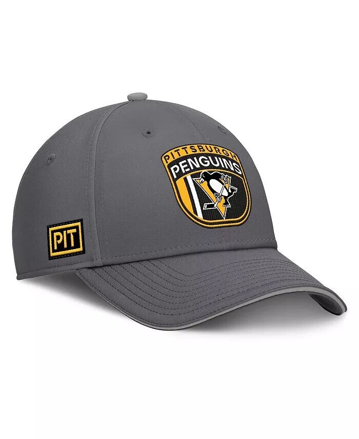 

Мужская серая бейсболка Pittsburgh Penguins Home Ice Flex Fanatics