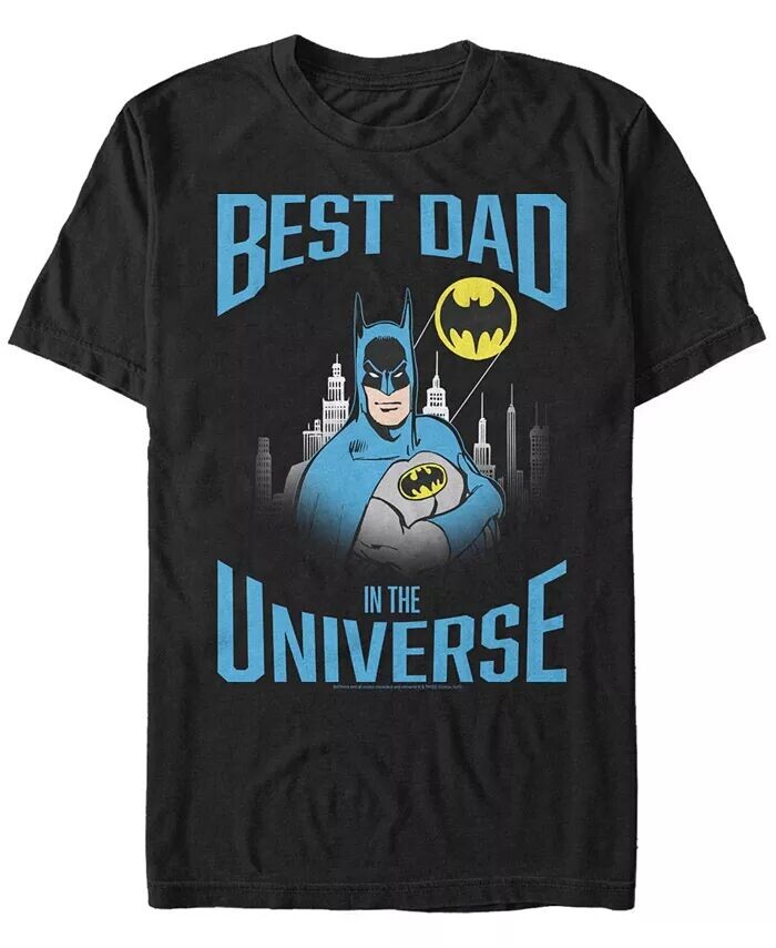 

Мужская футболка Batman Best Bat Dad с коротким рукавом Fifth Sun, черный