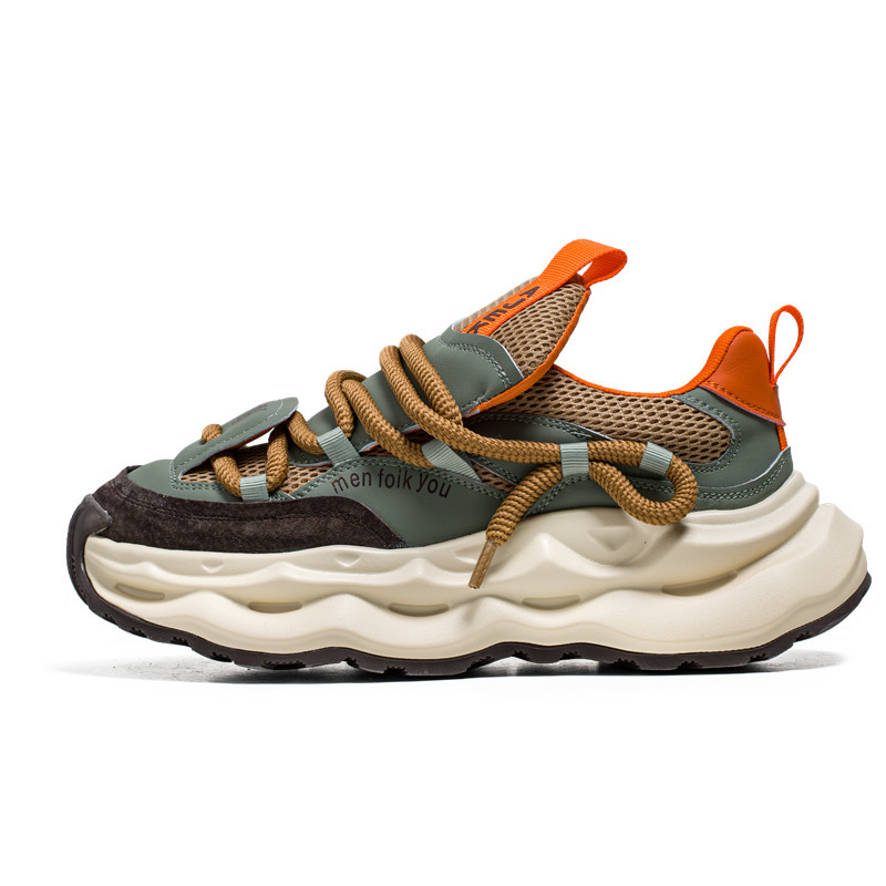 

Дышащие низкие массивные кроссовки для мужчин Beerus, Khaki Green