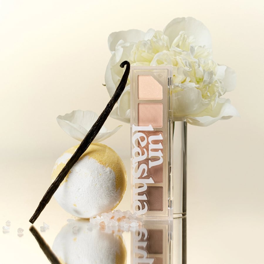 UNLEASHIA Mood Shower Face Palette #01 Vanilla Shower / Многофункциональная палетка теней для век — фото 2