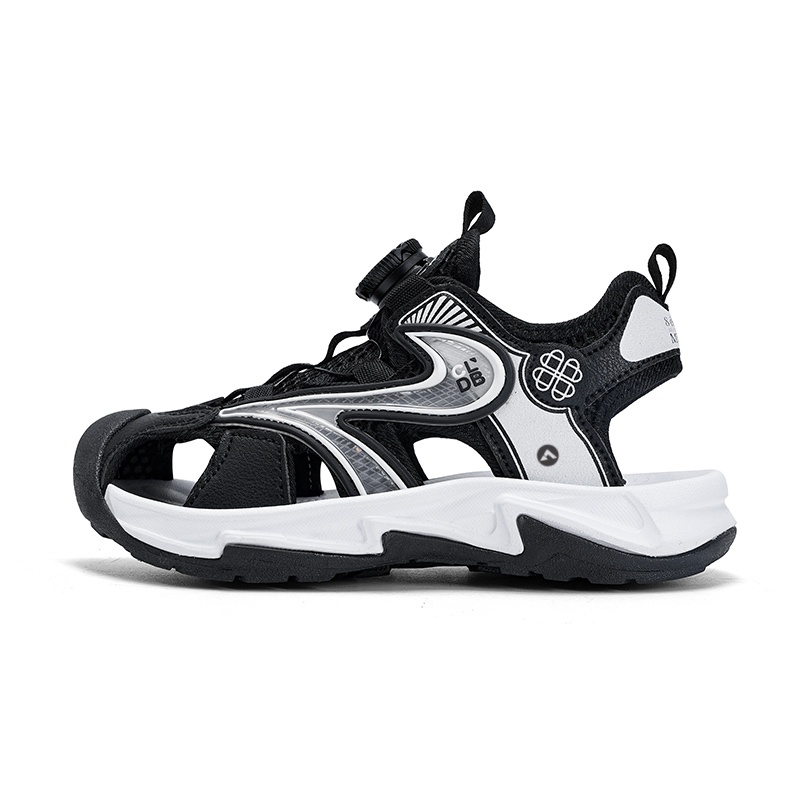 

Легкие противоскользящие сандалии с амортизацией для детей TROADLOP, черный/белый