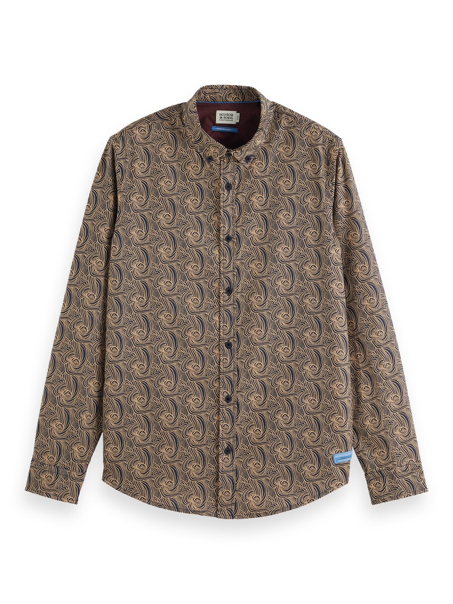 

Рубашка обычного кроя на пуговицах SCOTCH & SODA, бежевый