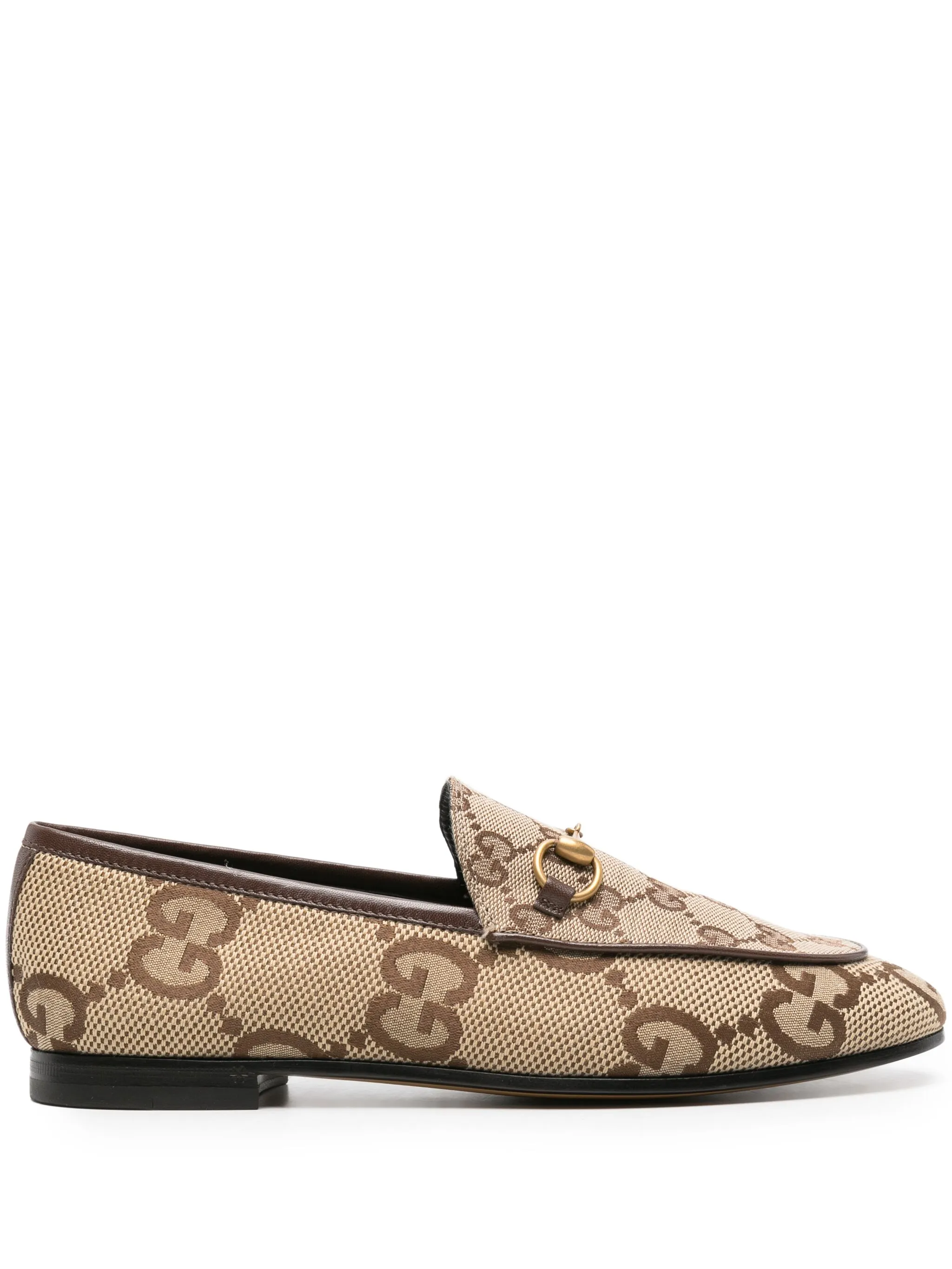 Лоферы Jordaan со вставками Gucci, бежевый