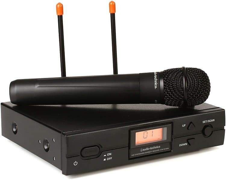 

Микрофон Audio-Technica ATW-2120BI 2000 Series Wireless Handheld Microphone System - Band I (487.125-506.500 MHz)