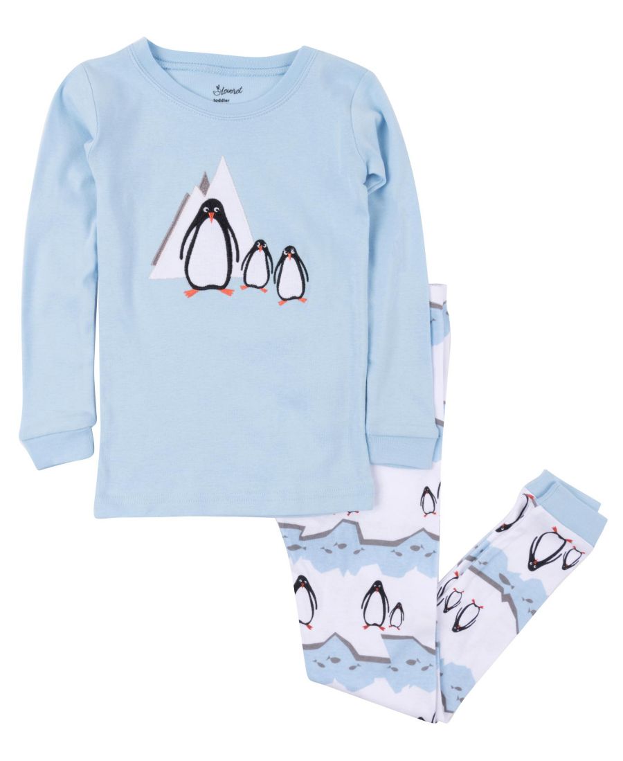 

Детская хлопковая пижама из двух частей для праздника Leveret, Penguin