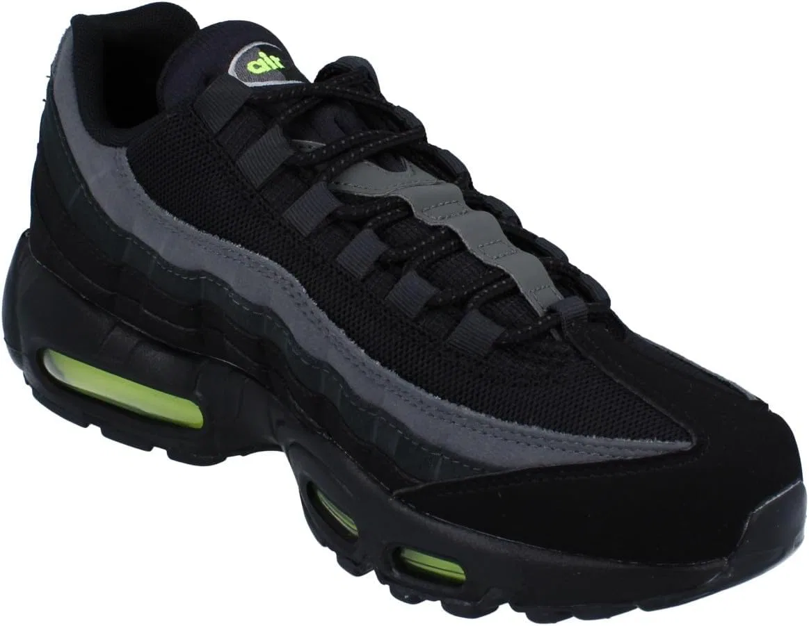 Мужские кроссовки Nike Air Max 95, Black Lt Smoke Grey Volt Dk Smoke Grey — фото 4