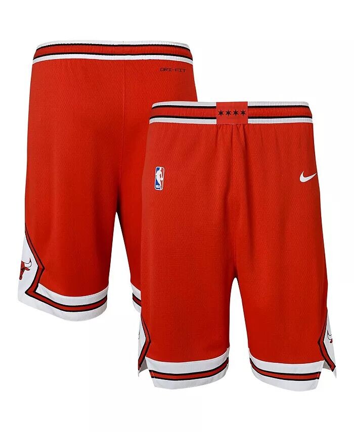

Красные шорты Big Boys Chicago Bulls Icon Edition в сетку Performance Swingman Nike, красный