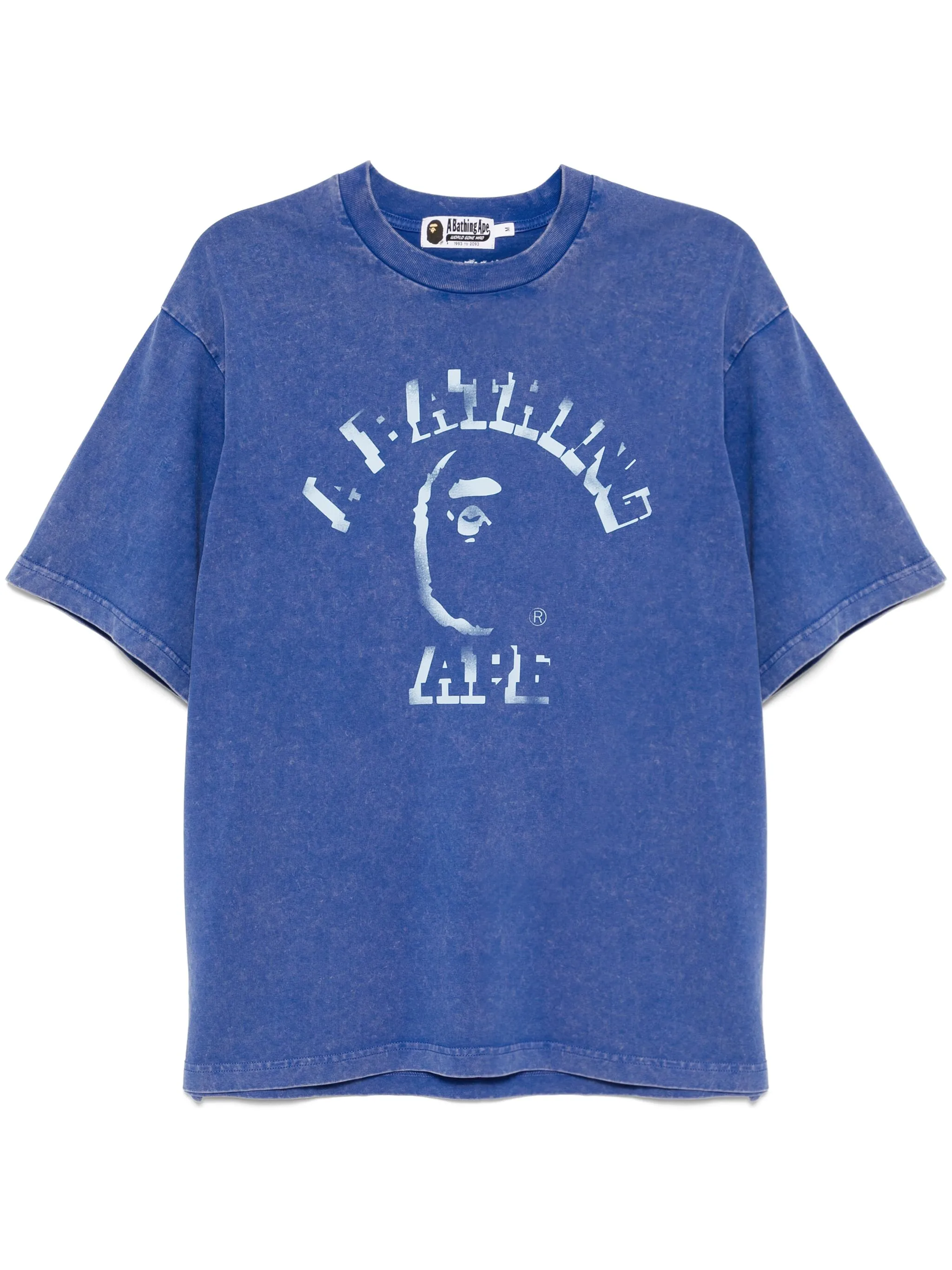 

Футболка с принтом A Bathing Ape, синий