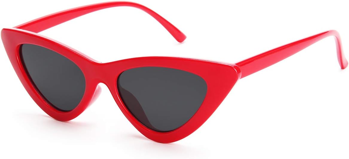 

Солнцезащитные очки Livho «Кошачий глаз» для женщин, модные поляризованные солнцезащитные очки для женщин, ретро-солнцезащитные очки 2025 года, очки с защитой от УФ-излучения, A-red Frame + Grey Lens