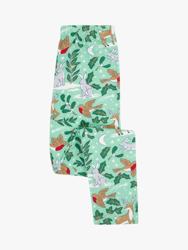 

Детские легинсы Libby из хлопка с принтом Frugi, Festive Forest