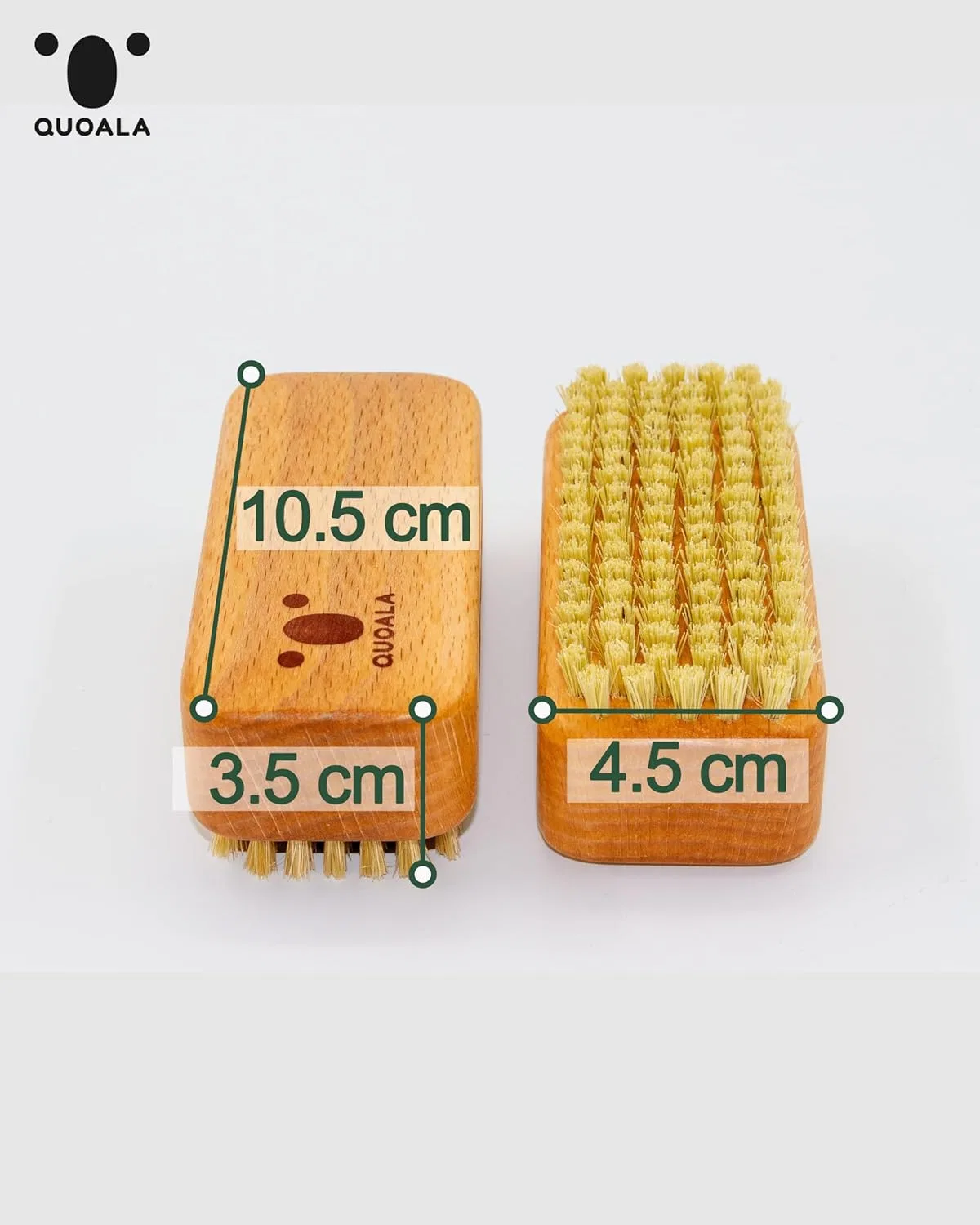 Щетка для рук и ногтей QUOALA Craftsman Brush из бука Quoala, Boar Bristle — фото 4