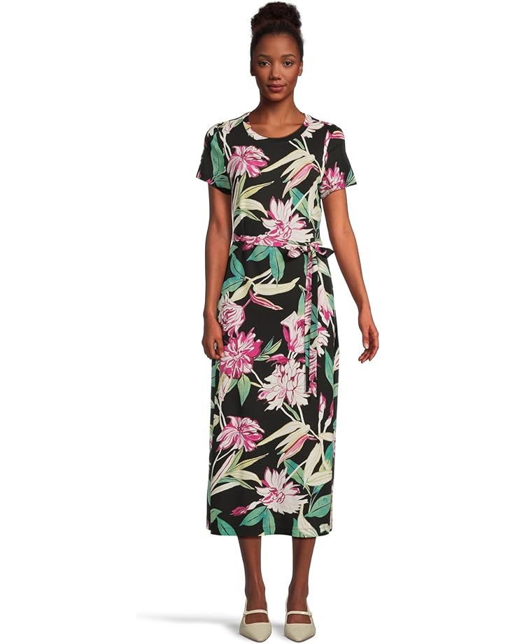 

Женское платье миди с коротким рукавом Tommy Bahama Twilight Bloom, Black