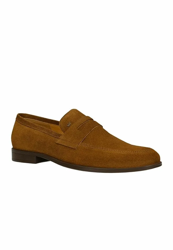 Półbuty męskie смарт-слипоны коричневые 1029463 Wojas, Brown 10294-63