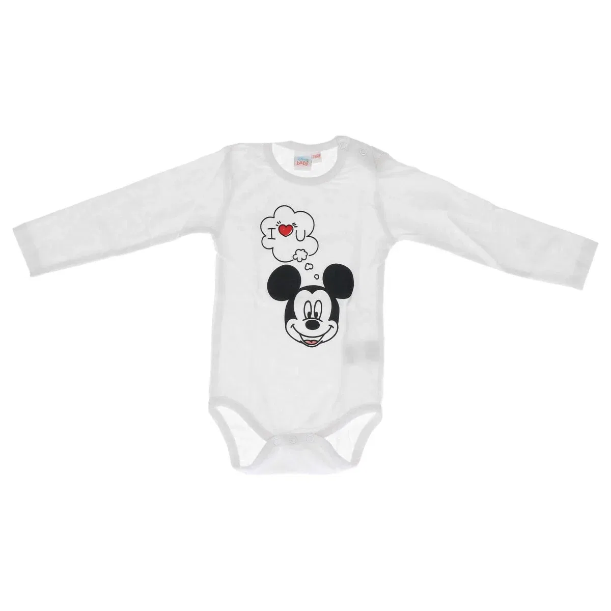 Боди для малышей, хлопковый Disney Mickey Mouse, белый