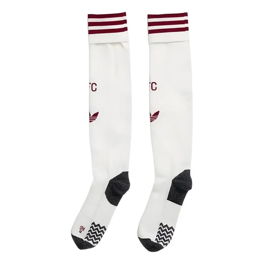 Футбольные носки Arsenal 2025-2026 Third Socks Arsenal Fc, белый — фото 2