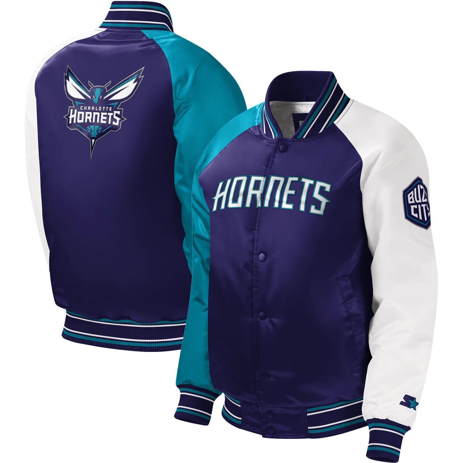 

Фиолетовая университетская куртка с длинными кнопками реглан Youth Starter Charlotte Hornets Starter, Фиолетовый, Фиолетовая университетская куртка с длинными кнопками реглан Youth Starter Charlotte Hornets Starter