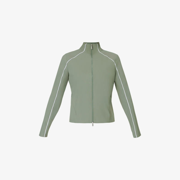 

Куртка Anytime explorer на молнии из эластичной ткани Sweaty Betty, зеленый