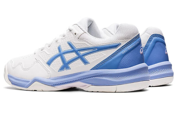 Кроссовки (WMNS) Asics Gel-Dedicate 7 Low-Top Tennis Shoes White/Blue, белый — фото 4