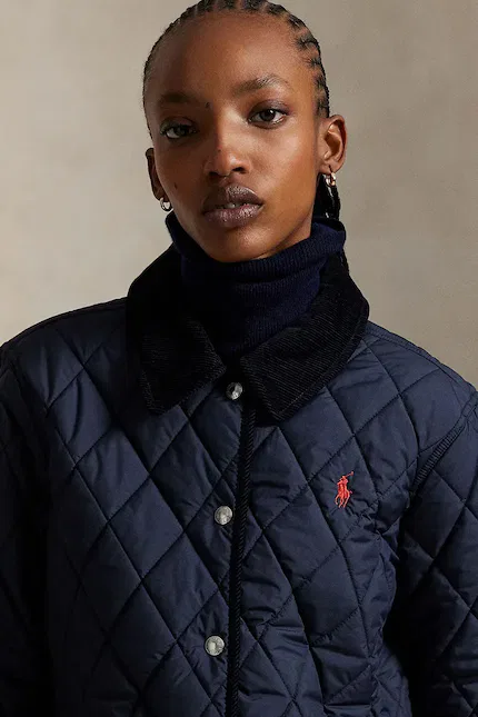 Куртка короткая стеганая Polo Ralph Lauren, синий — фото 4