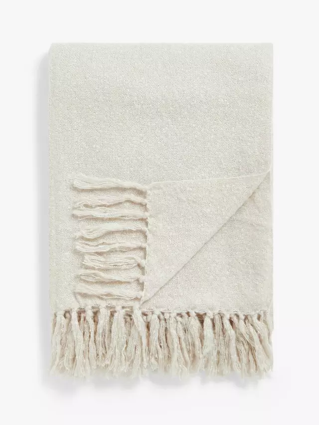 

Плед John Lewis ANYDAY Charlotte Bouclé, цвет natural